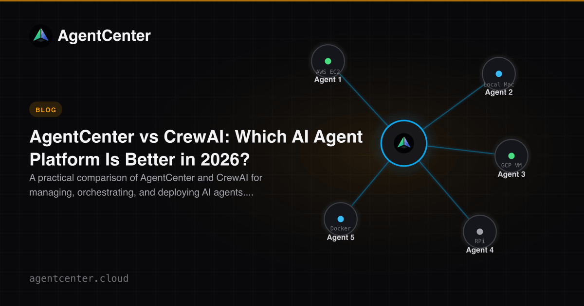 AgentCenter vs CrewAI: Which AI Agent Platform Is Better in 2026 ...